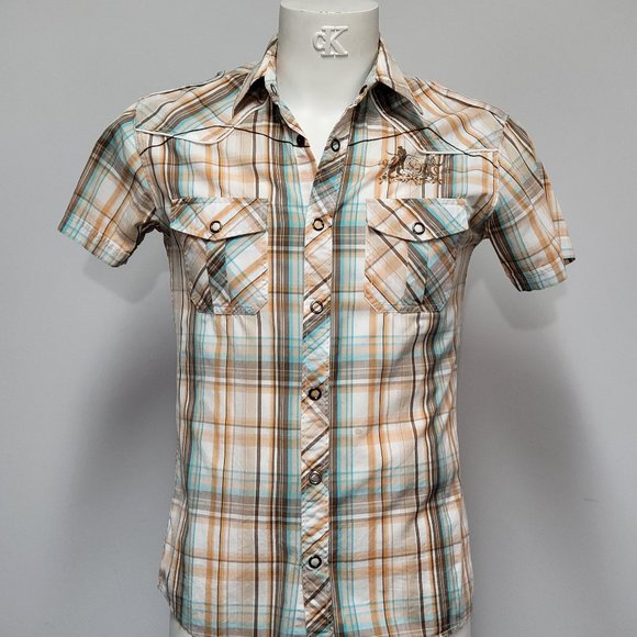 Men's Short Sleeved Collared Shirt - Picture 1 of 7